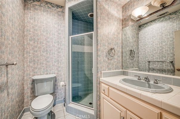 Bathroom, Glass Shower, Interior, Tile Countertops