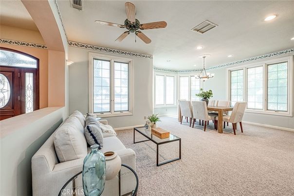 Dining room, Interior, Living room, Pendant Lights, Recessed Lighting