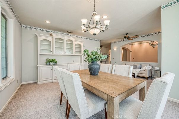 Chandelier, Dining room, Interior, Recessed Lighting