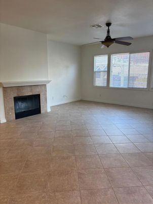 Empty room, Fireplace, Interior