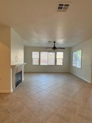 Empty room, Fireplace, Interior