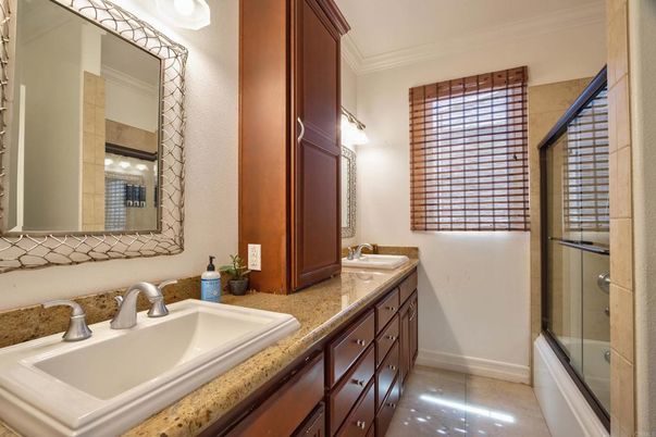 Bathroom, Dual Sink Vanities, Glass Shower, Interior