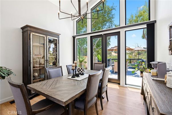 Dining room, Interior, Wood Texture Flooring