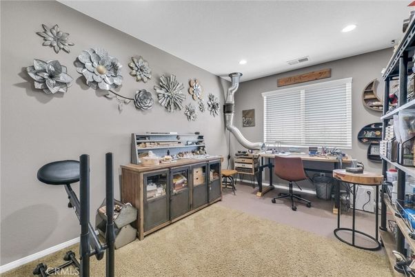 Home Office, Interior, Recessed Lighting