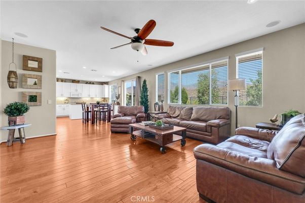 Dining room, Interior, Kitchen, Living room, Pendant Lights, Recessed Lighting, Wood Texture Flooring
