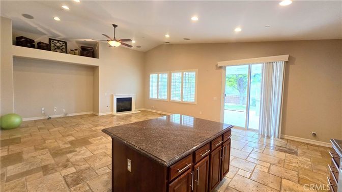Empty room, Fireplace, Interior, Recessed Lighting