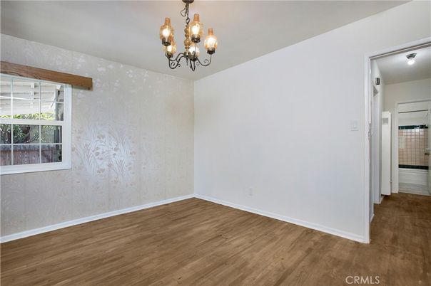 Chandelier, Empty room, Interior, Wood Texture Flooring