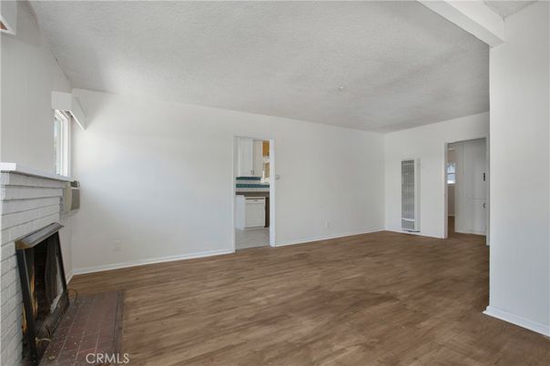 Empty room, Fireplace, Interior, Wood Texture Flooring