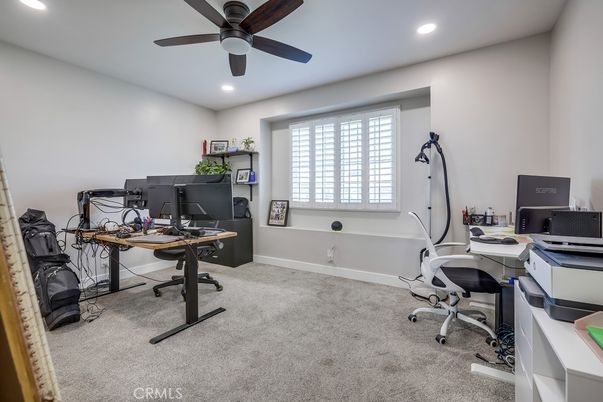Home Office, Interior, Recessed Lighting