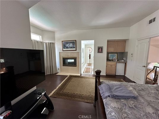 Fireplace, Interior, Kitchen, Wood Texture Flooring