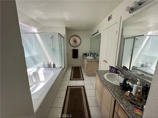 Bathroom, Dual Sink Vanities, Glass Shower, Interior