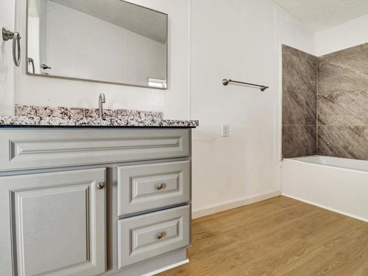 Bathroom, Interior, Wood Texture Flooring