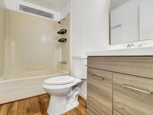 Bathroom, Interior, Wood Texture Flooring