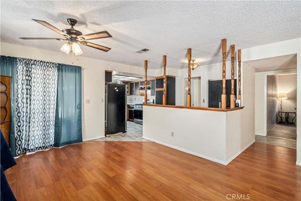 Empty room, Interior, Kitchen, Wood Texture Flooring