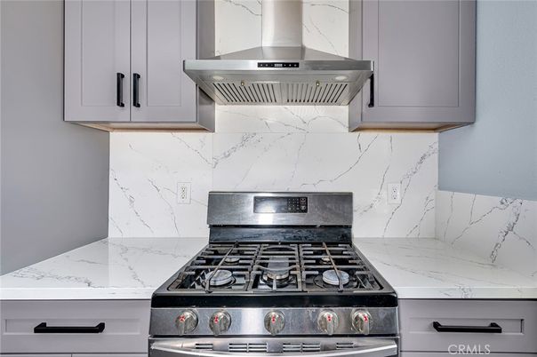 Interior, Kitchen, Marble Walls, Stainless Steel Appliances