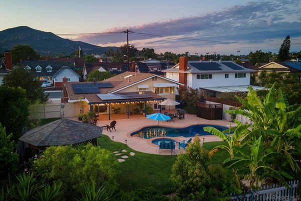 Exterior, Pool, Solar Panels