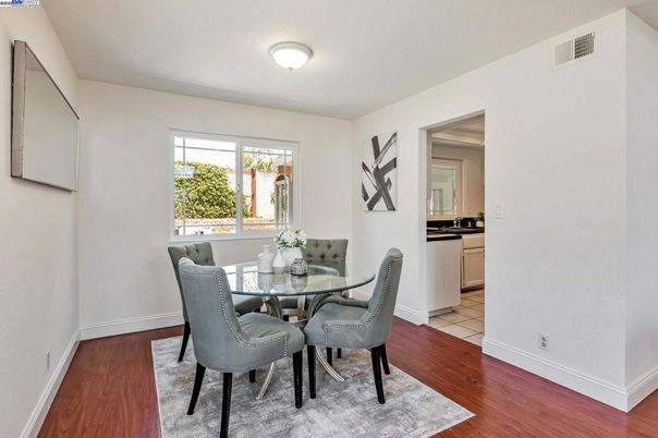 Dining room, Interior, Wood Texture Flooring