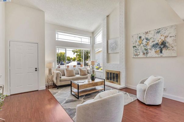 Fireplace, Interior, Living room, Wood Texture Flooring