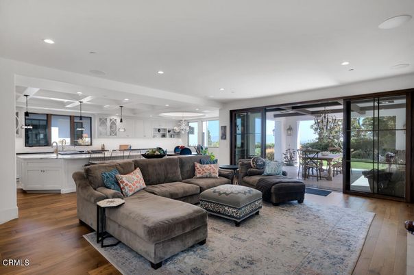 Dining room, Interior, Kitchen, Living room, Pendant Lights, Recessed Lighting, Wood Texture Flooring