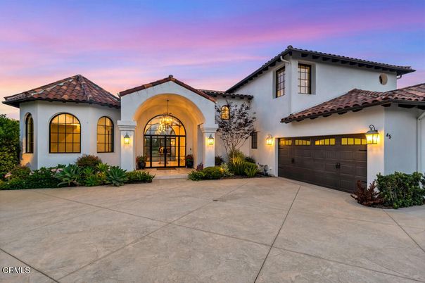 Attached, Exterior, Facade, Spanish Mediterranean