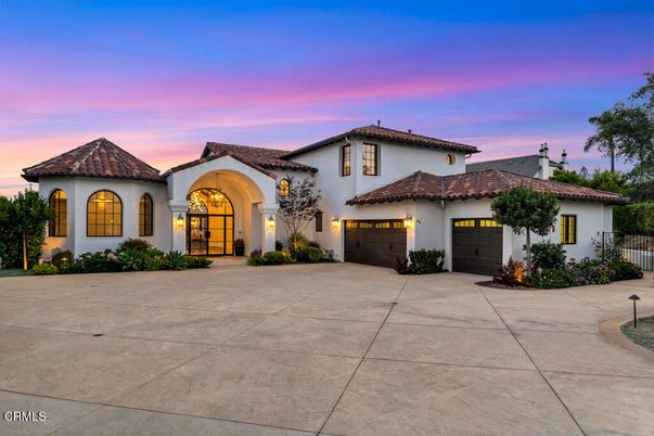 Attached, Exterior, Facade, Spanish Mediterranean