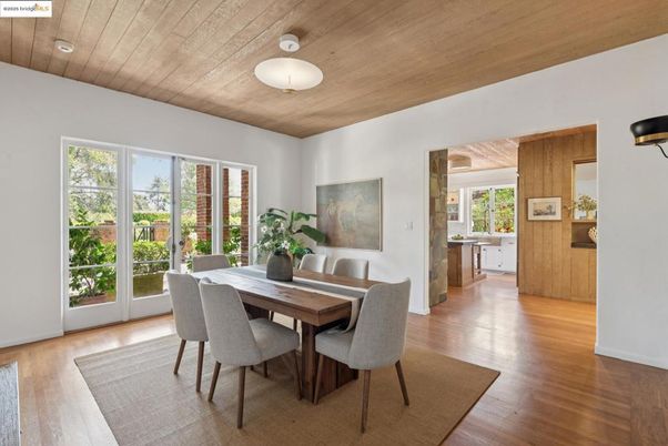 Dining room, Interior, Wooden Ceilings, Wood Texture Flooring