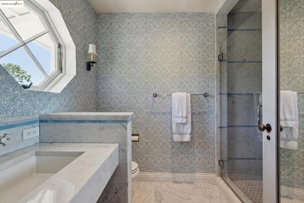 Bathroom, Glass Shower, Interior, Marble