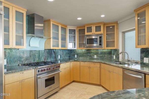 Interior, Kitchen, Recessed Lighting, Stainless Steel Appliances