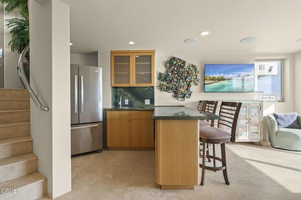 Interior, Kitchen, Recessed Lighting, Stainless Steel Appliances, Water