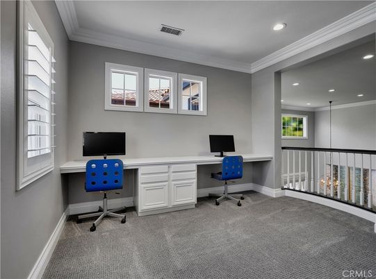 Home Office, Interior, Recessed Lighting