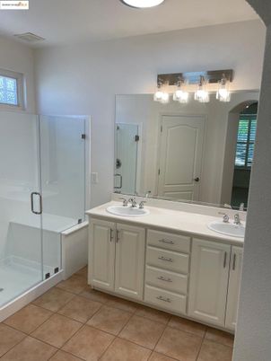 Bathroom, Dual Sink Vanities, Glass Shower, Interior