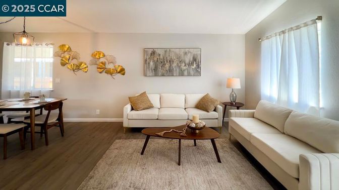 Dining room, Interior, Living room, Pendant Lights, Wood Texture Flooring