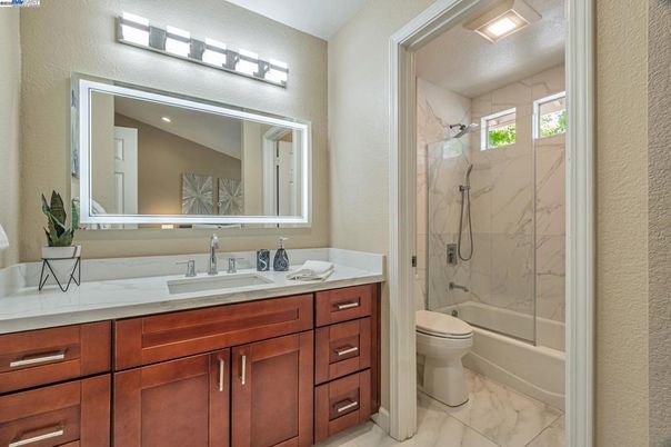 Bathroom, Glass Shower, Interior, Marble, Marble Walls, Recessed Lighting