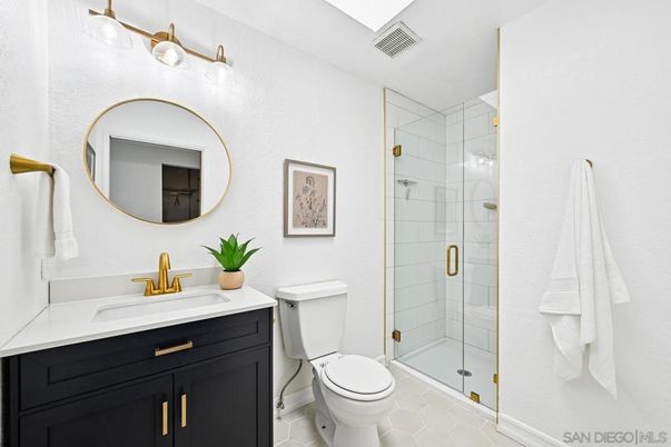 Bathroom, Glass Shower, Interior