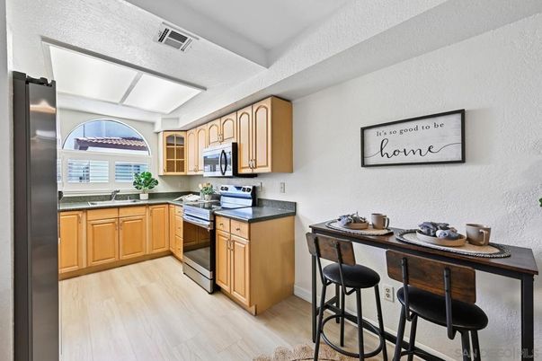 Interior, Kitchen, Wood Texture Flooring