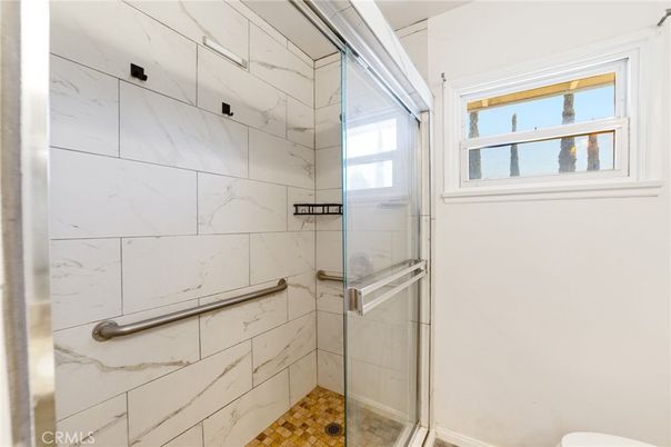 Bathroom, Glass Shower, Interior, Marble Walls