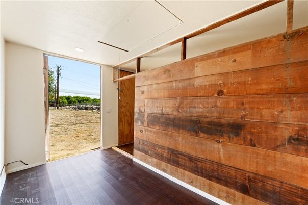 Empty room, Interior, Recessed Lighting, Wood Texture Flooring, Wooden Walls