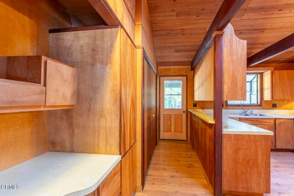 Interior, Kitchen, Wooden Ceilings, Wood Texture Flooring, Wooden Walls