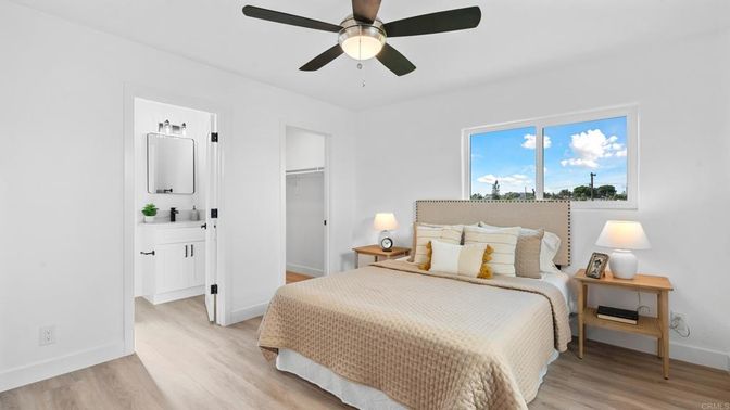 Bedroom, Interior, Wood Texture Flooring