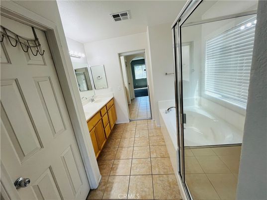 Bathroom, Dual Sink Vanities, Glass Shower, Interior