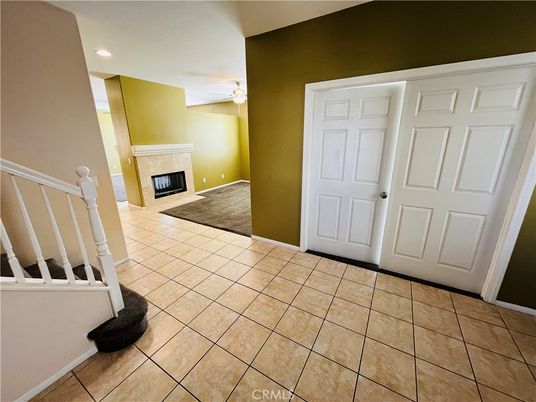 Empty room, Fireplace, Interior, Recessed Lighting