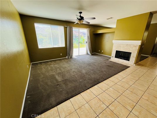 Empty room, Fireplace, Interior