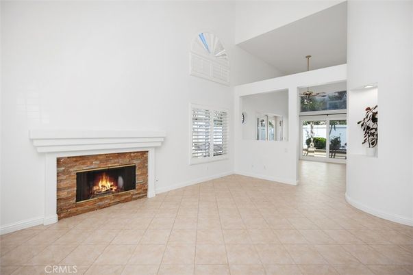Empty room, Fireplace, Interior