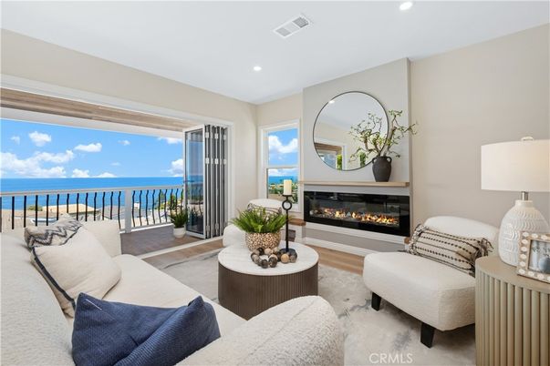 Fireplace, Interior, Living room, Recessed Lighting, Water