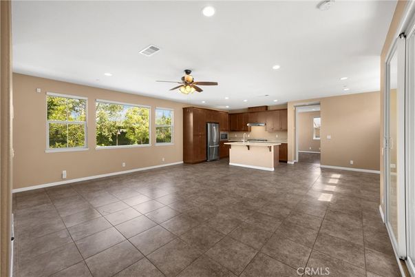 Empty room, Interior, Kitchen, Recessed Lighting