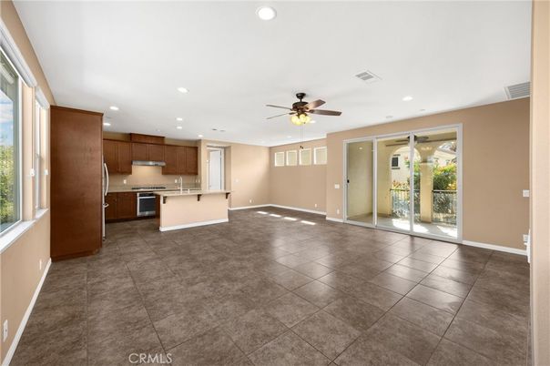 Empty room, Interior, Kitchen, Recessed Lighting