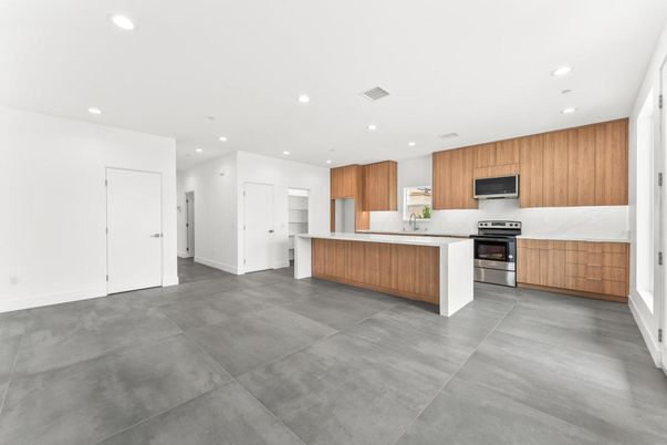 Interior, Kitchen, Recessed Lighting, Stainless Steel Appliances