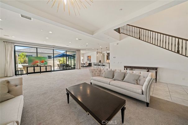 Dining room, Interior, Living room, Pendant Lights, Recessed Lighting