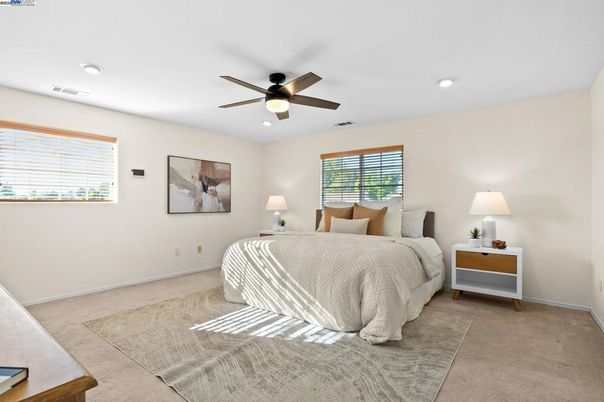 Bedroom, Interior, Recessed Lighting
