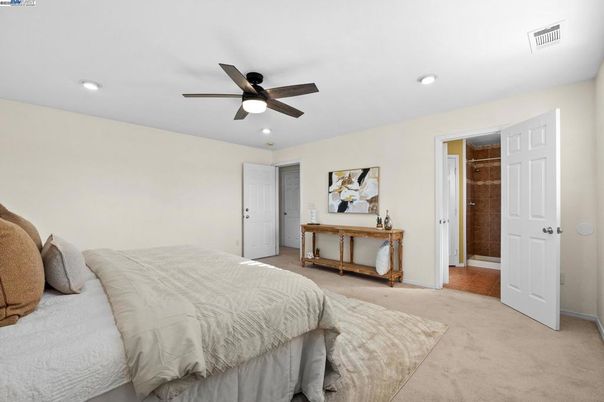Bedroom, Interior, Recessed Lighting
